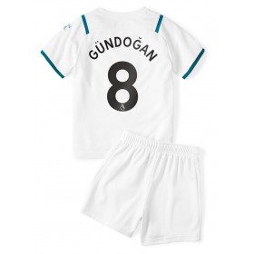 Fußballtrikots Manchester City Ilkay Gundogan 8 Kinder 2021-2022 Kurzarm Auswärts-trikot kaufen 